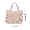 Outanaya Hand-crocheted Bag for Girls Capacity Woven Storage Purse Chic