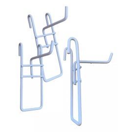 Decora 10 Ganchos Blister Reja Exhibir Malla Varias Medidas Delgado