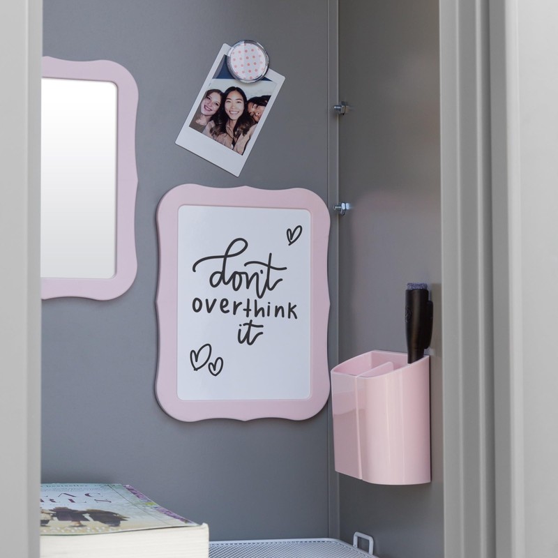 U Brands Locker Accessories Kit, Back to School Essentials, Blush,