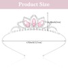 Amariver Princess Tiara Pink Crystal Tiara Crown Pink Rhinestone Princess