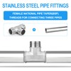ERGAOBOY Forging of 304 Stainless Steel Tee Pipe Fittings OP-134