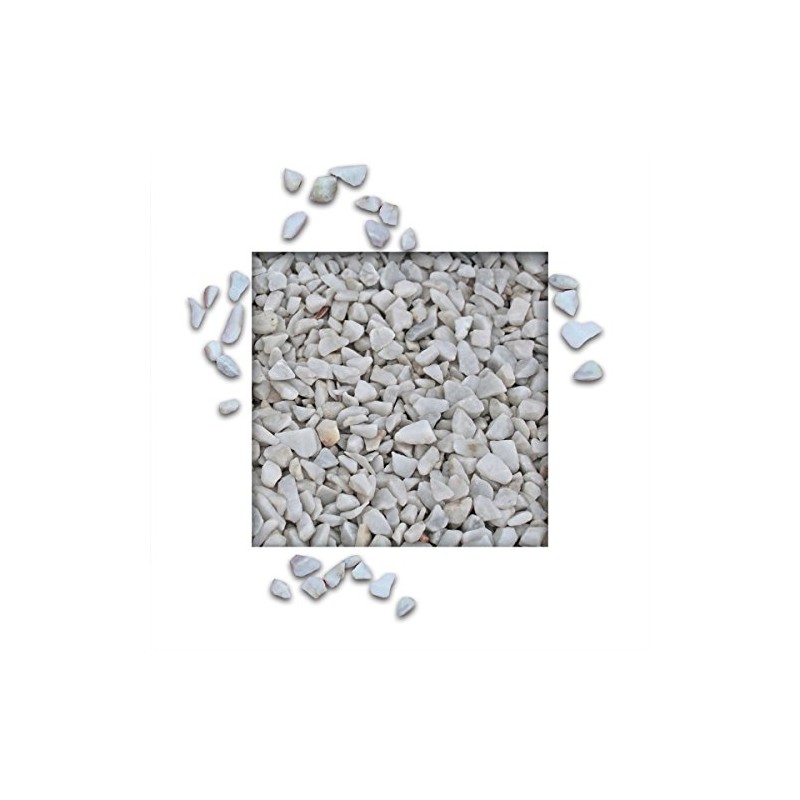 Carrara Marble Chippings White 8/12 mm (25 kg Bag)