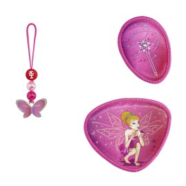 Step by Step Magic Mags Fairy Finnja, Pink, Set of 3, 2 Magnetic Badges and 1 Charm, Accessory for Nursery