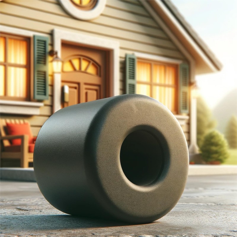 4X Door Stop Stopper Bumper Quality Screw in Floor Wall