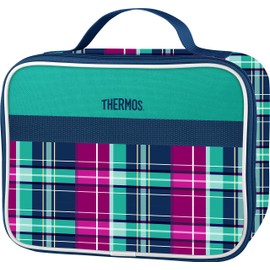 Thermos Single Compartment Soft Lunch Kit, Gingham and Plaid Green, N217095006AUS