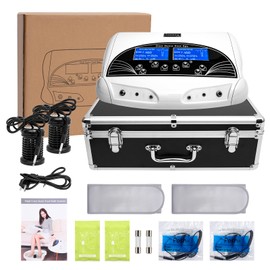 Healcity Ion Ionic Detox Foot Bath Machine Birthday Gift Professional Chi Cleanse Cell Detoxification Foot SPA Negative Hydrogen System for Dual Users with Large Digital LCD 9x4.5cm