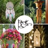 DEWEL Iron Plant Hangers, Outdoor Hanging Baskets for Plants, Decorative