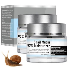 snail mucin 92 moisturizer daily face gel cream, baba de caracol facial, crema reparadora con mucina de caracol al 92 para todo tipo de pieles,...    