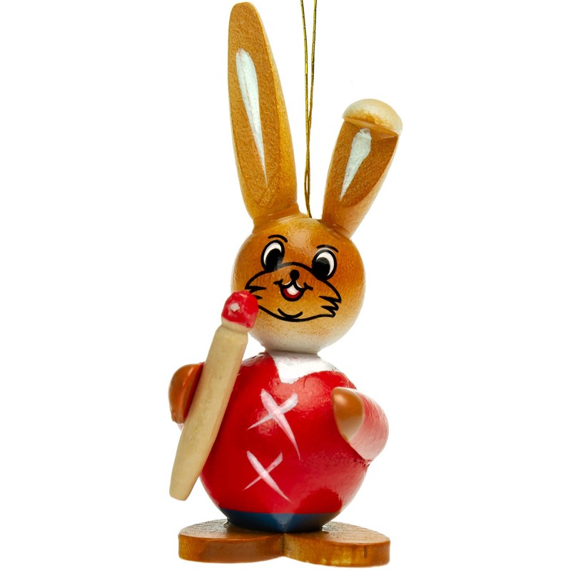 Sikora OD07 Easter Decoration Easter Bunny Figures Wooden for Hanging