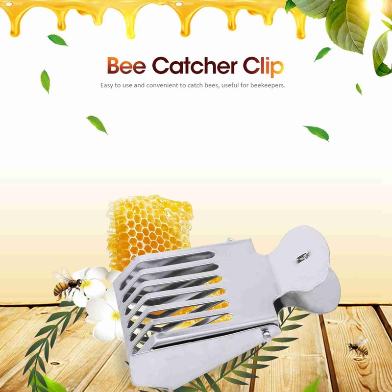 Zerodis, Stainless Steel Queen Bee Keeper Beekeeping Equipment Beekeeper Clip,