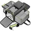 JTPAWS Foldable Expandable Soft-Sided Pet Carrier Bag for Cats &