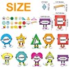 32 Pieces Shapes Bulletin Board Set for Classroom, Shapes Classroom