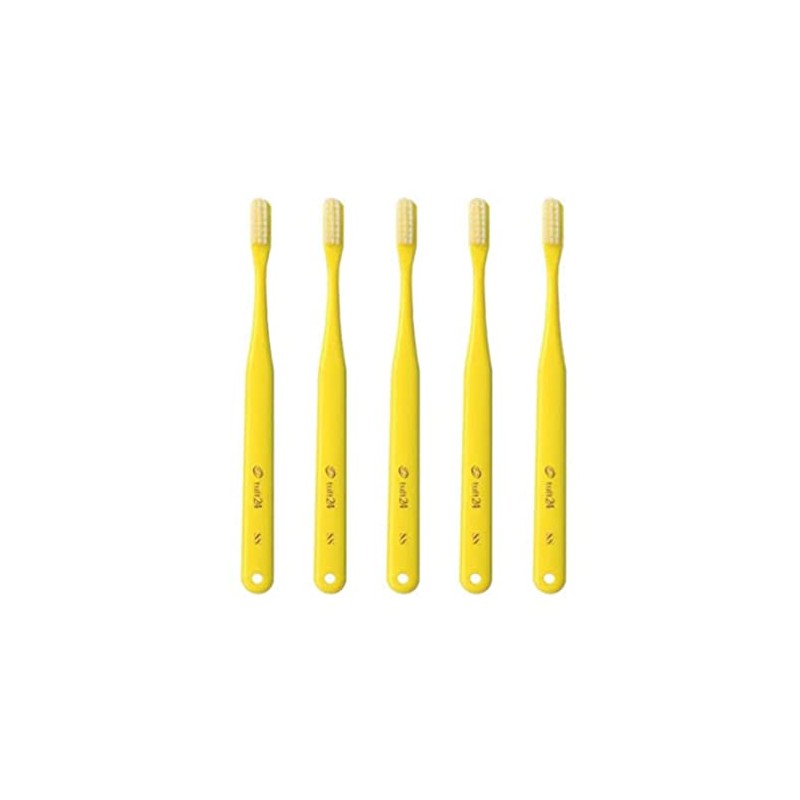 Dental Oral Care Tuft 24 MS (Medium Soft), Yellow, Set