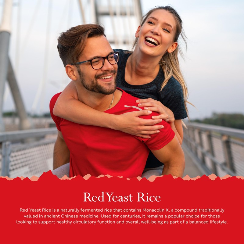 Red Yeast Rice - 90 Vegan Capsules - High Strength