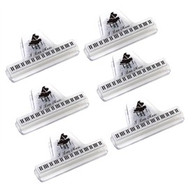 Music Note Clips Plastic Sheet Clips Book Clips Clamps Clips Stationary Clips Perfect Document and Paper Organizer Tool for Music, Book Pages Clipbooks, Clothes Pegs,Snack Packaging Clips