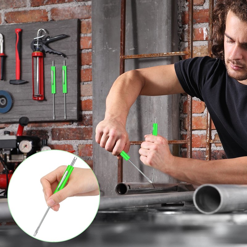 Zhehao 10 Pcs Pocket Screwdriver with Valve Core Removal Tools,