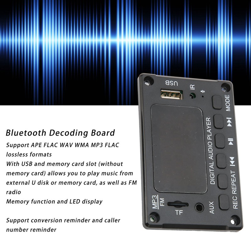 Bluetooth Decoding Board 2x40W Bluetooth MP3 Decoding Board Module Supports