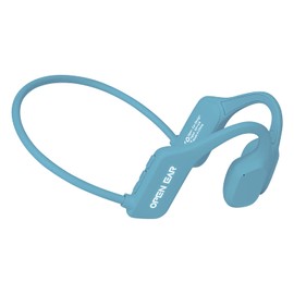 Crorowa The new second-generation bone conduction headphones waterproof, ENC noise concelling and Ear friendly,painless headset,lightweight,safety and portable earphone. (blue)