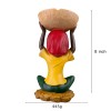 8" Medium Rasta Jamaican Man Holding Bowl Polyresin Ashtray Decoration