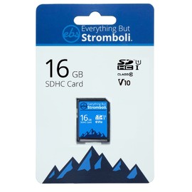 Everything But Stromboli 16GB SD Card Class 10 UHS-1 U1 V10 Speed C10 16G SDHC Memory Card for Canon Point & Shoot Digital Camera Works with ELPH 180, ELPH 190, ELPH 360, G9 X Mark II, G7 X Mark II