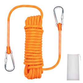 Multi-functional Rope, Multi-purpose Rope, Gardening Rope, Washing Rope, 0.4 inches (10 mm), Carabiner Included, Multi-functional Cord, Auxiliary Rope, Load Capacity 2622.4 lbs (10 m), Tent Rope, Disaster Prevention, Safety, Outdoor Activities, Accessori