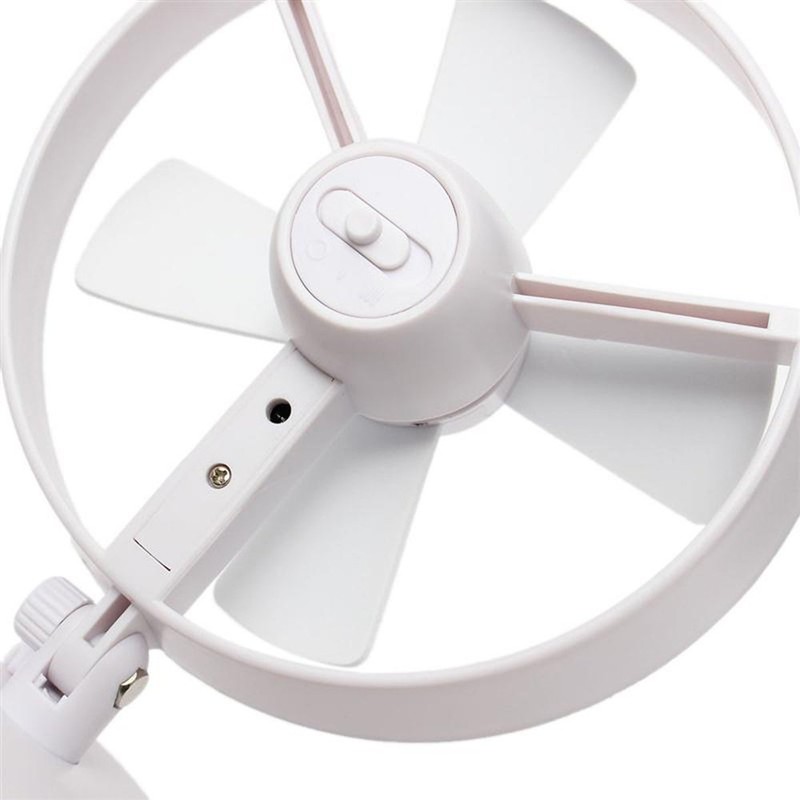 AntilaTech Quiet 2-Speed USB Desktop Mini Fan with Suction Cup-Study/Office/Travel