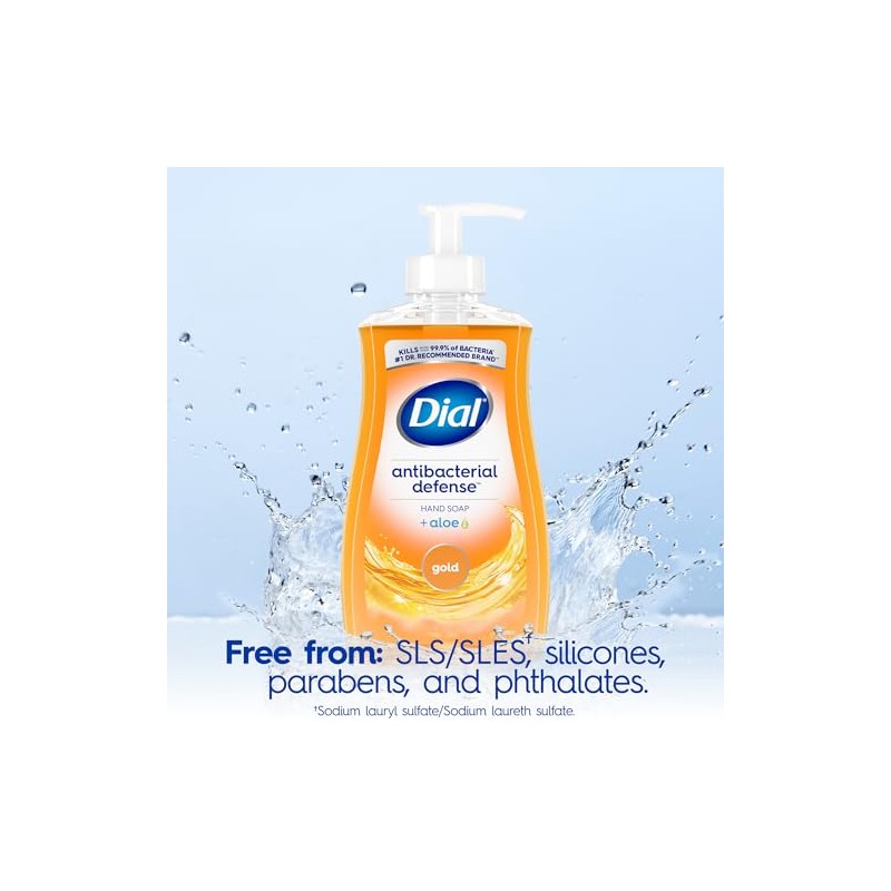 Dial Complete Antibacterial Liquid Hand Soap, Gold, 11 fl oz