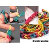 300Pcs Elastic Rubber Bands Coloured File Folder Rubber Bands Natural