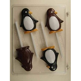 Christmas Penguins Lollipop Candy Mold C167