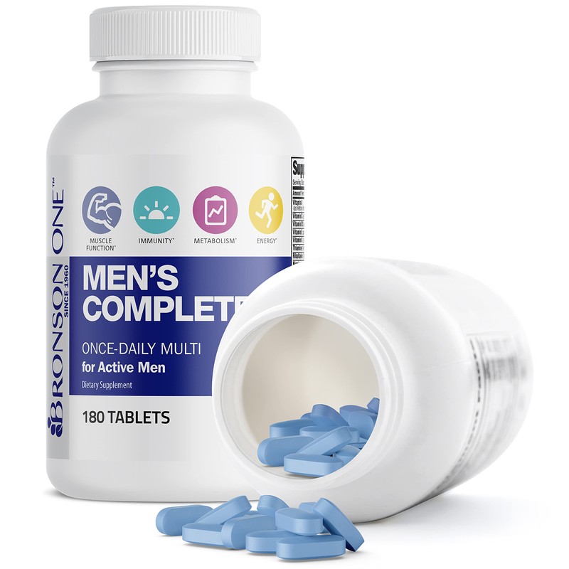 Bronson ONE Daily Men’s Complete Multivitamin Multimineral Once-Daily Multi for