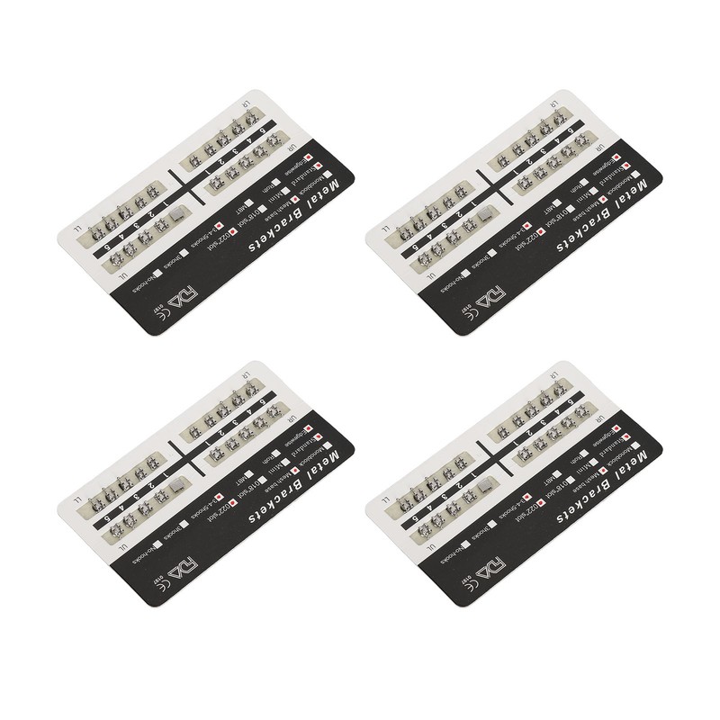 200pcs Dental Brackets Brace Highly Polished Metal Teeth Bracket Brace