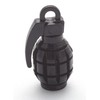 4 x valve caps, hand grenade, colour: black, valve cap,