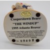 Cooperstown Bears Atlanta Braves 1995 The Windup Ceramic Cooperstown Bear