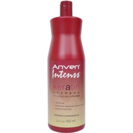 GAERO GLOBAL SOLUTION Shampoo Intenss Keratin Anveni By Gaero Shop Reestructuración Total Con Concentrado De Keratina Sin Sal 960ml