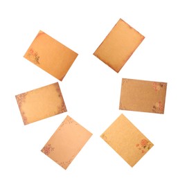 jojofuny 48Pcs Vintage Letter Paper Elegant Stationery for Writing Invitations Crafting Thick Blank Paper with Charming Warm Colors for Personal Messages Creative Projects