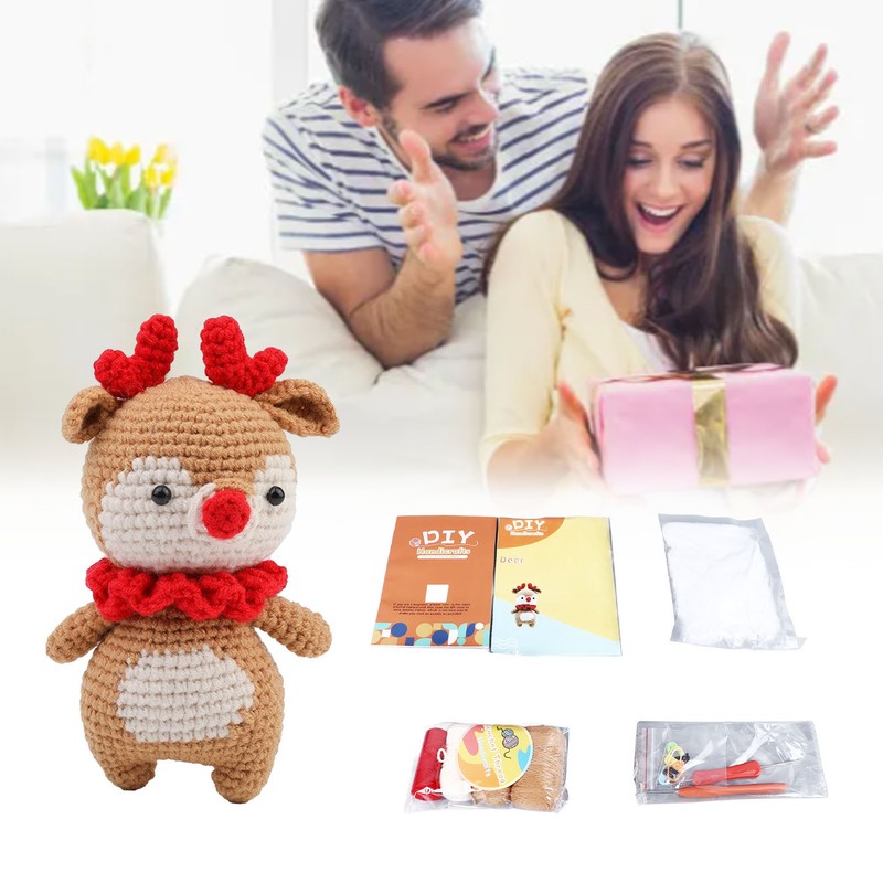 Beginner Crochet Kit DIY Innovative Fun Educational Crochet Animal Kit