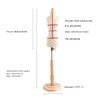 Female Mannequin Torso Dress Shape with Height-Adjustable Stand, Wooden Base,