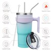 BJPKPK 20 oz Tumbler With Handle And Straw Stainless Steel