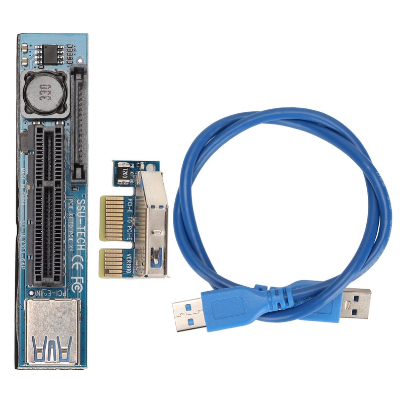 PCIE Extension Cable Integrated Power Supply Gold Plated Contacts Fine