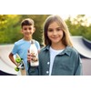MAXIKIWI - Einwandige Wasserflasche mit Schraubverschluss, nicht isoliert, leichtes Aluminium,