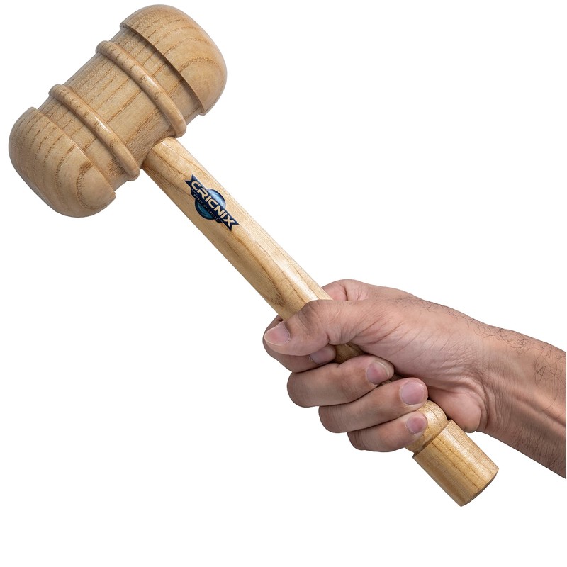 Cricnix Cricket Classic Bat Mallet for Knocking Wooden Light Brown