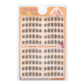 GECOMO Large Capacity False Eyelashes, Natural, False Eyelashes, With Glue, Partial False Eyelashes, Instant Eyelashes, Lower Eyelashes, No Glue Required, Popular, Actress Eyelashes, Cosplay Makeup (LG6010)