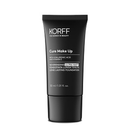 Korff Neverending Ultra Matt Foundation, Long Lasting Hold Up to 8 Hours, Matte Effect with Hyaluronic Acid, Vitamin E, Noisette, SPF30, 30 ml