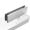 PrimeMatik - Door patch fitting. Lower corner hinge in aluminum