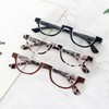 DXYXYO Half Moon Reading Glasses for Women, 3 Pack Small