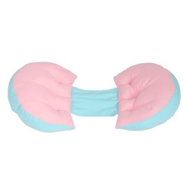 Pregnant Women Sleep U Shape Pillow Cotton Waist Belly Support Maternity Cushion(Blue Pink)
