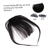 Vaguelly Natural Clip In Hair Bangs Extension with Sideburns Ultra