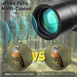 Spotting Scope 25-65x75mm - URBANCOAST Portable Spotting Scopes with Full Size Tripod, Carrying Bag, and Scope Phone Adapter - Ideal for Bird Watching