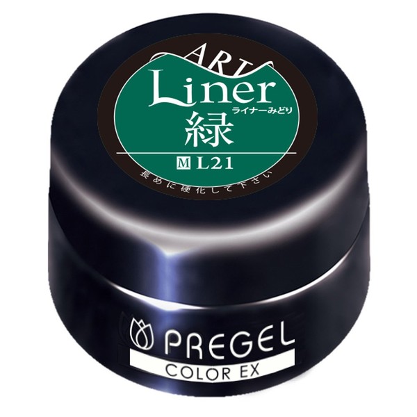 PRE GEL Color EX Liner Green 0.8 oz (21 mm),