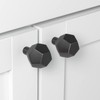 GlideRite 1-1/2 Inch Solid Faceted Cabinet Knobs, Oil Rubbed Bronze